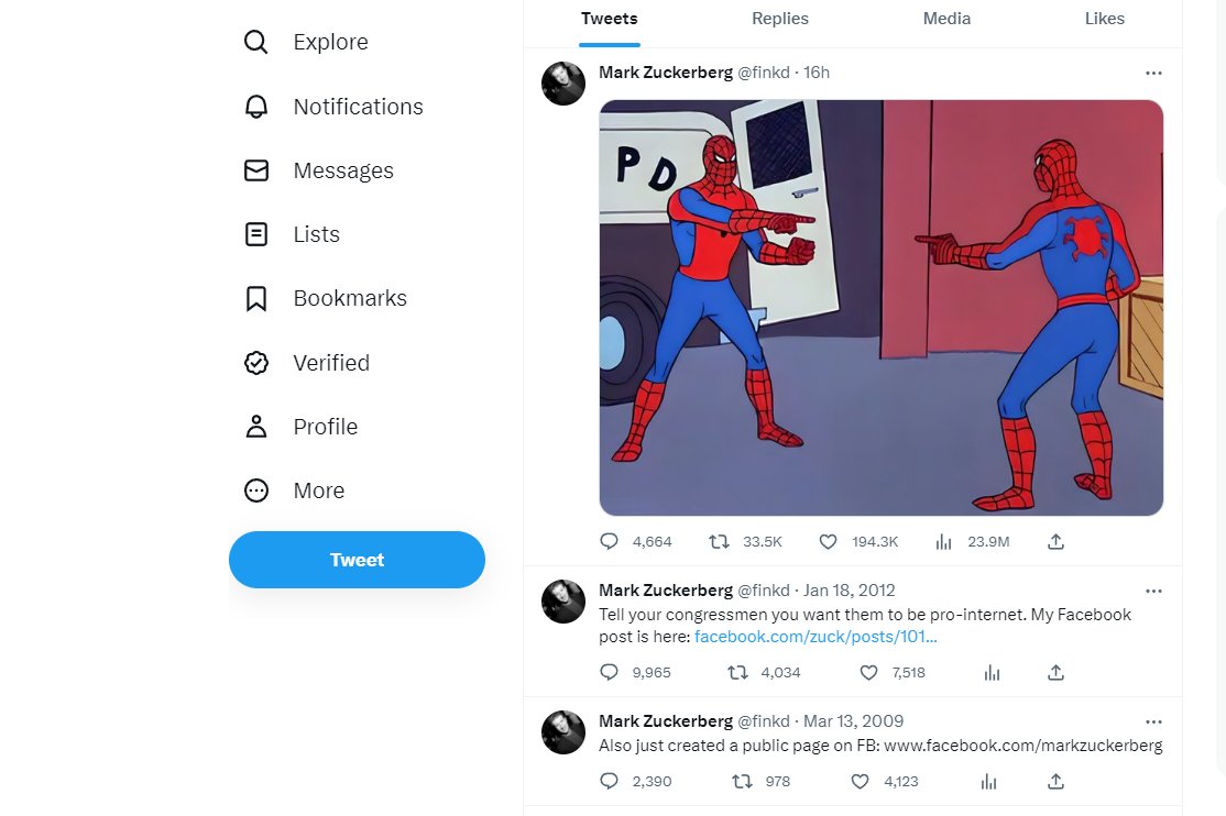 KrisPed's tweet photo. Zuck is not a frequent Twitter, but the first in 11 years was a deep body blow.
With #Threads first 30 million, and counting, app users acquired in 24 hours, the is a monster launch by Meta in Twitter's market.

#twitter #euregulation #DMA #Threads #Instagram #marketaccess

📷 https://t.co/1CUzOal8S8