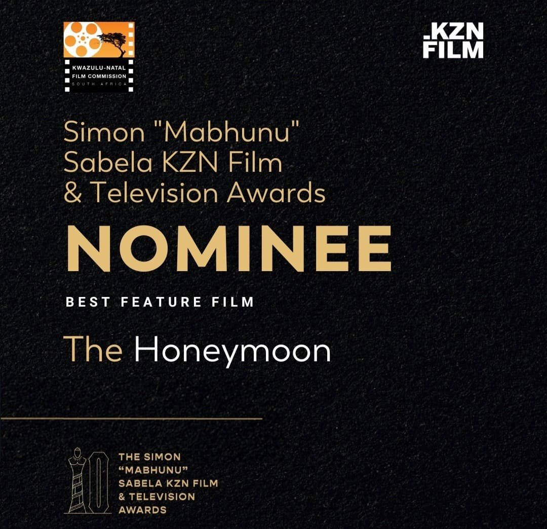 MovieHoneymoon's tweet photo. Cheers 🥂🎬to The #honeymoonmovie for 9 nominations at The Simon Sabela KZN Film &amp; Television Awards #KZNFilm Thank you for your continuous support @kznfilm 

Catch #honeymoonmovie NOW @primevideo https://t.co/3unlHZJSHC