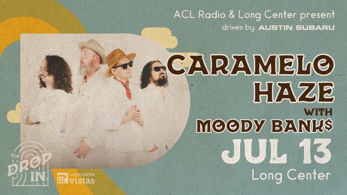 #Capricorns, this one's for you ♑️ <a href="/caramelo_haze/">Caramelo Haze</a> and @MoodyBKeepitG are up next at #TheDropIn.

#LongCenter #15YearsLong #AustinMusic @ACL_RADIO