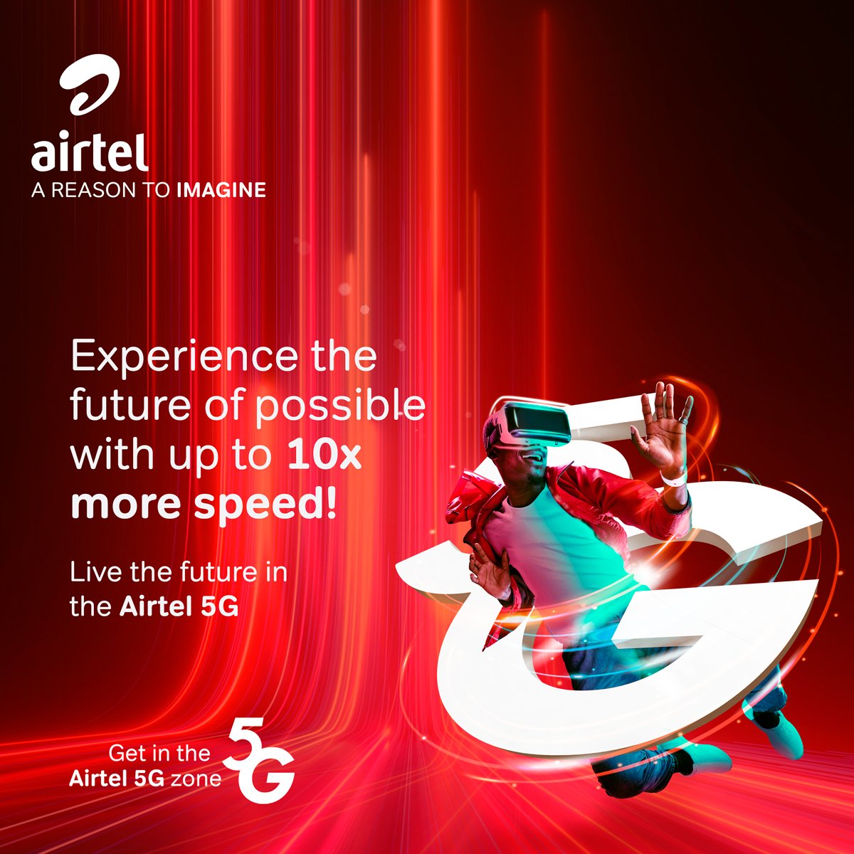 Ruth_sonnia's tweet photo. Explore new horizons with lightning-fast speeds, increased bandwidth and seamless connectivity that will transform the way you live, work, and play. Live the future in the Airtel 5G zone. #Airtel5G
@AIRTEL_KE https://t.co/ZJ2qH4EN76