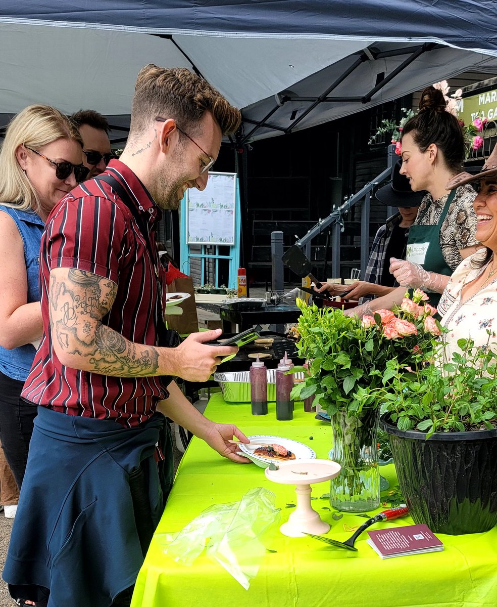 4th Street had a pre-<a href="/calgarystampede/">Calgary Stampede</a> Pancake Showdown this morning 🤠 🥞 

Saw some yummy entries 😋 

Cc <a href="/cmcalgary/">cm</a>