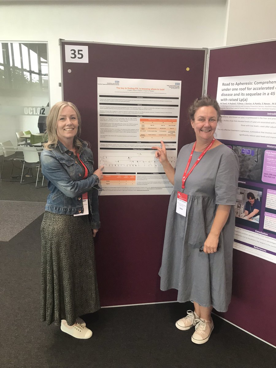 The key to finding FH is knowing where to look! Our poster offering at @heartukcharity #hukconf @fhpatienteurope ❤️