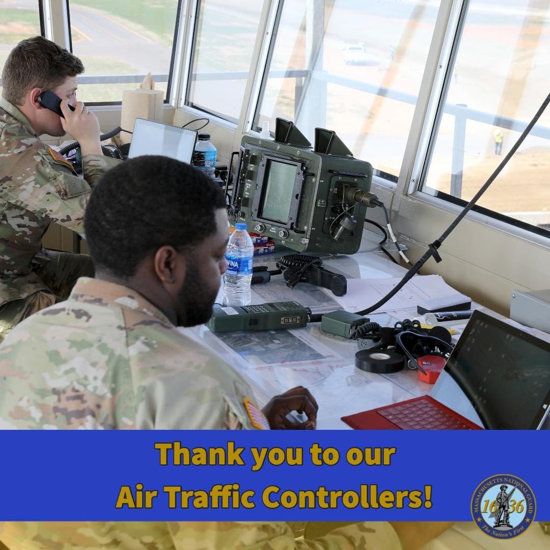 Happy #NationalAirTrafficControllerDay! 
We are very thankful for our Massachusetts National Guard ATCs, and we are especially thinking of them as many are deployed right now. 
(U.S. Army National Guard photo by Sgt. 1st Class Shane Hamann)