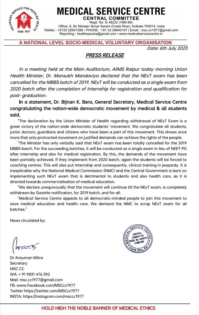 Medical Service Centre tweet media