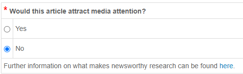 mikalskuterud's tweet photo. Doing a peer-review today for an academic journal that I haven't refereed for before. Their review form includes this. Is this a journal objective? If so, why? https://t.co/PJ5bM1N99Q