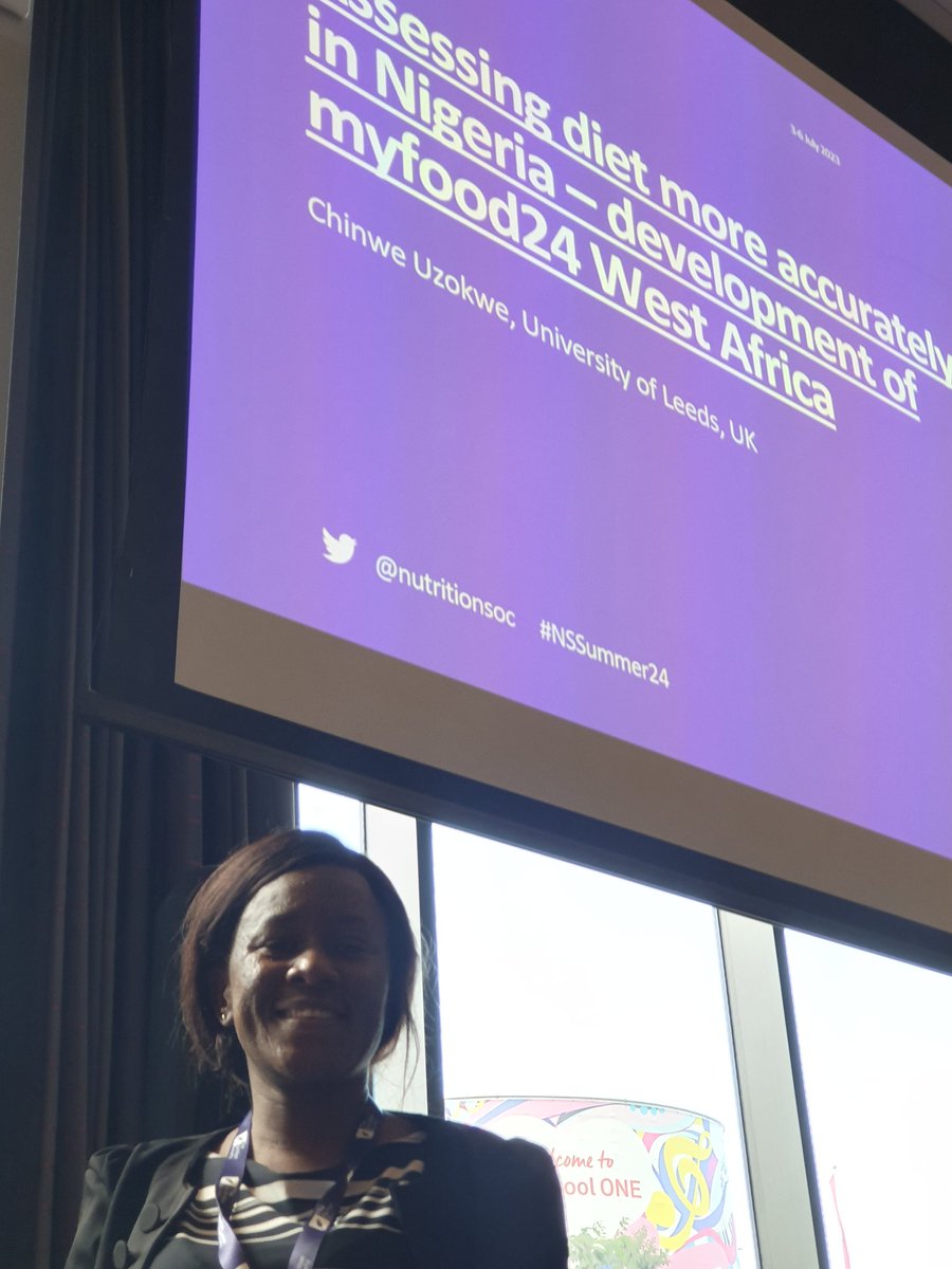 JanetCade's tweet photo. @ChinweUzokwe presenting her theme leading talk on developing a food database for West African foods @myfood24 #NSSummer23 @FoodSciLeeds https://t.co/tkHFMgOJNJ