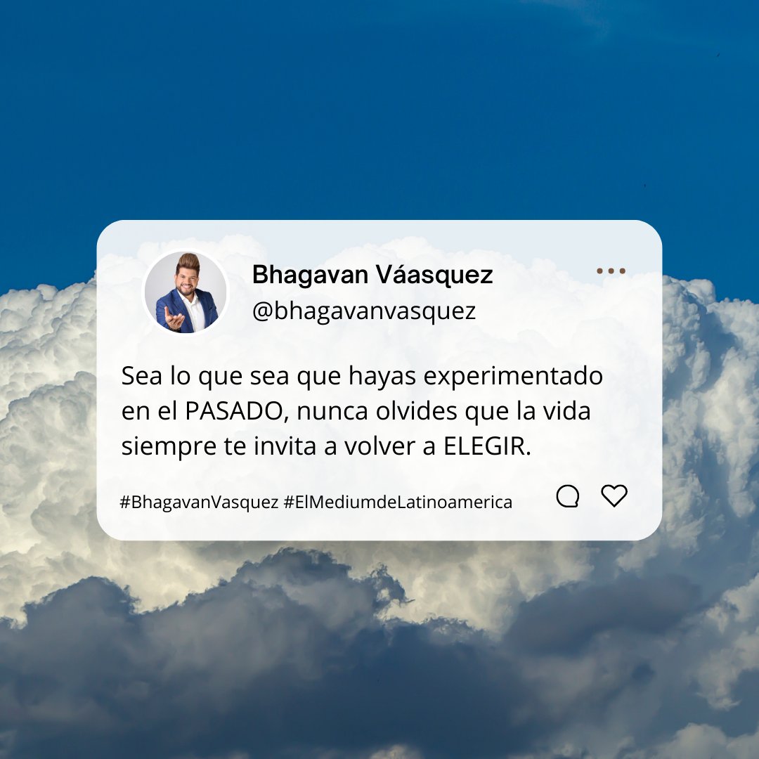 BhagavanVasquez's tweet photo. Sea lo que sea que hayas experimentado en el PASADO, nunca olvides que la vida siempre te invita a volver a ELEGIR.📱🧿🪬 #6jul #tbt #felizjueves https://t.co/dMSkQzQU0w