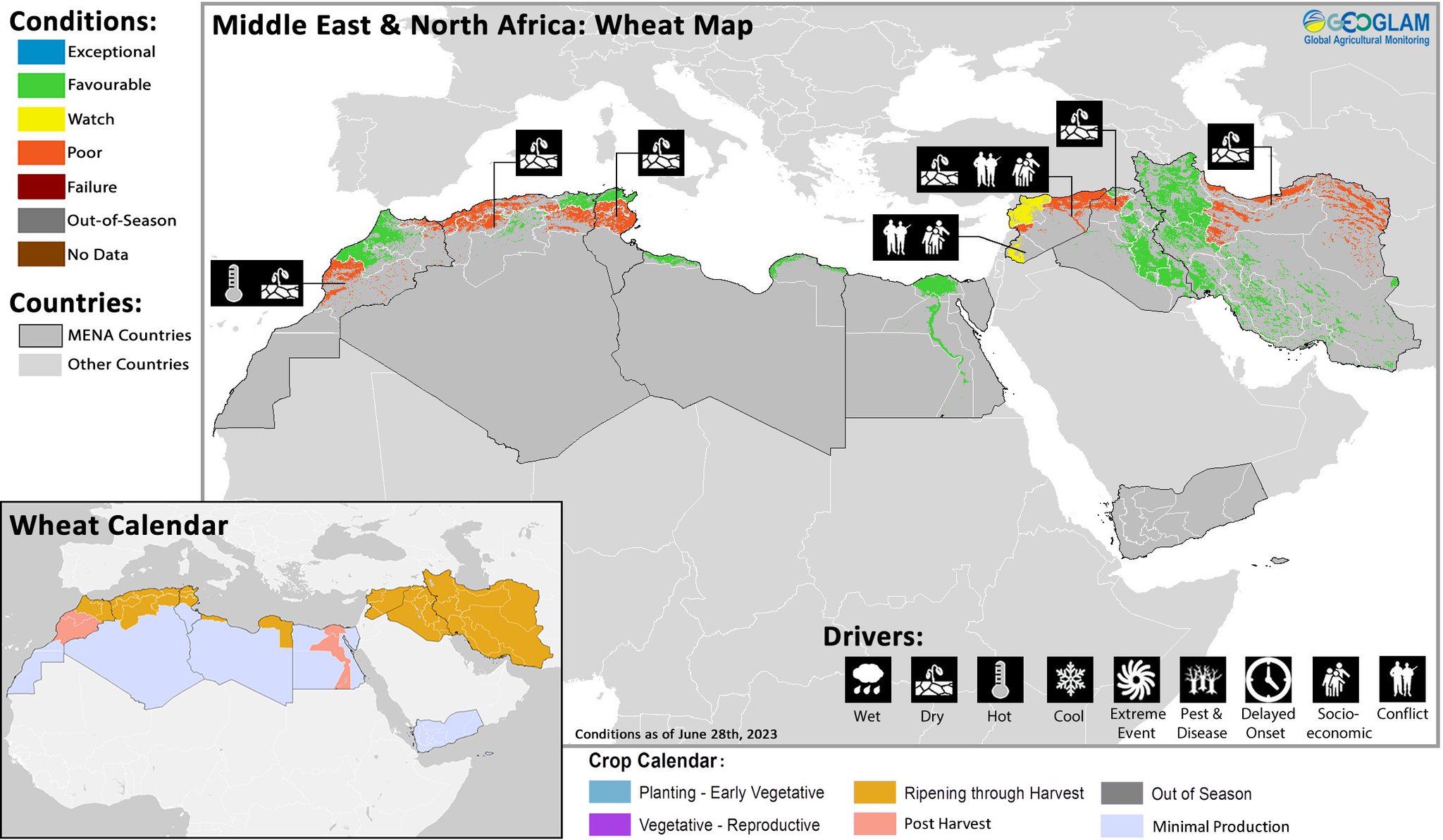 GEOGLAM Crop Monitor on Twitter: "In the #MiddleEast & #NorthAfrica