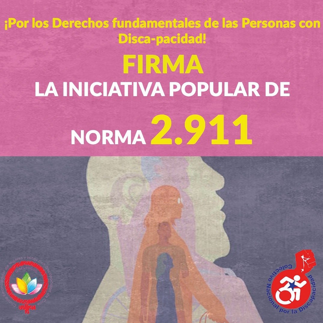 Compartimos la Iniciativa Popular de Norma Nº 2.911 de Conadis y Cimunidis: "Derechos Fundamentales de las Personas con Discapacidad: La Nueva Constitución debe reconocer expresamente los derechos fundamentales de las personas con discapacidad
Infórmate en ucampus.quieroparticipar.cl/m/iniciativas/…