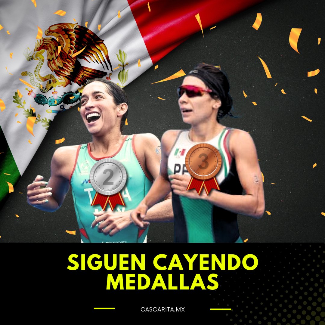 Las mexicanas, #RosaTapia llego en segundo lugar y #CeciliaPérez con el tercero en #triatlón en los #JuegosCentroamericanos y del Caribe San Salvador 2023. 🥈🥉

#mexico #atletasmexicanos