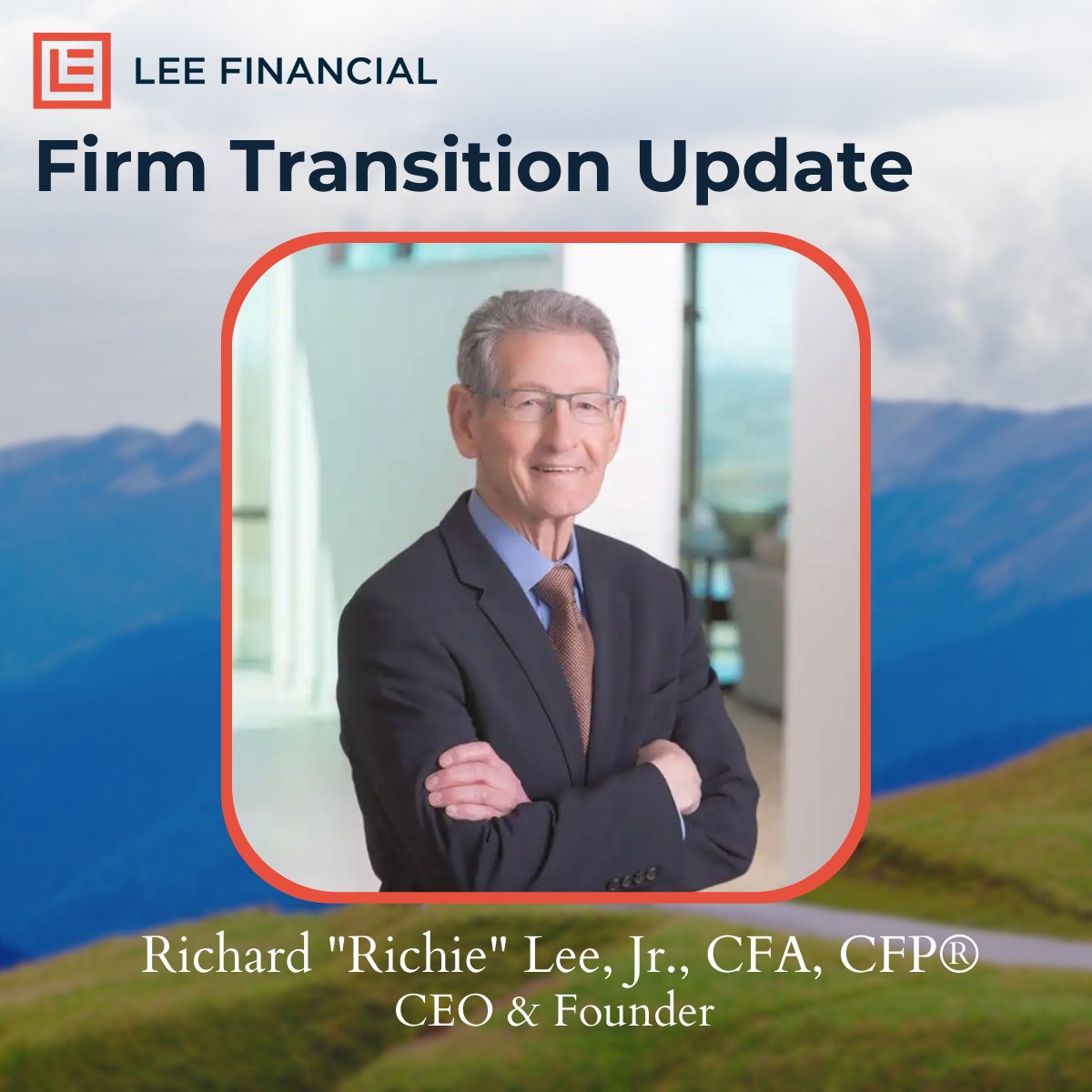 LFCAdvisor's tweet photo. In March, our firm underwent an exciting change in our commitment to helping clients with a bright and secure financial future! Ownership of the company expanded to our shareholder group of employees and our founder Richard R. Lee, Jr. became a minority shareholder. https://t.co/kPFuwlNLoD