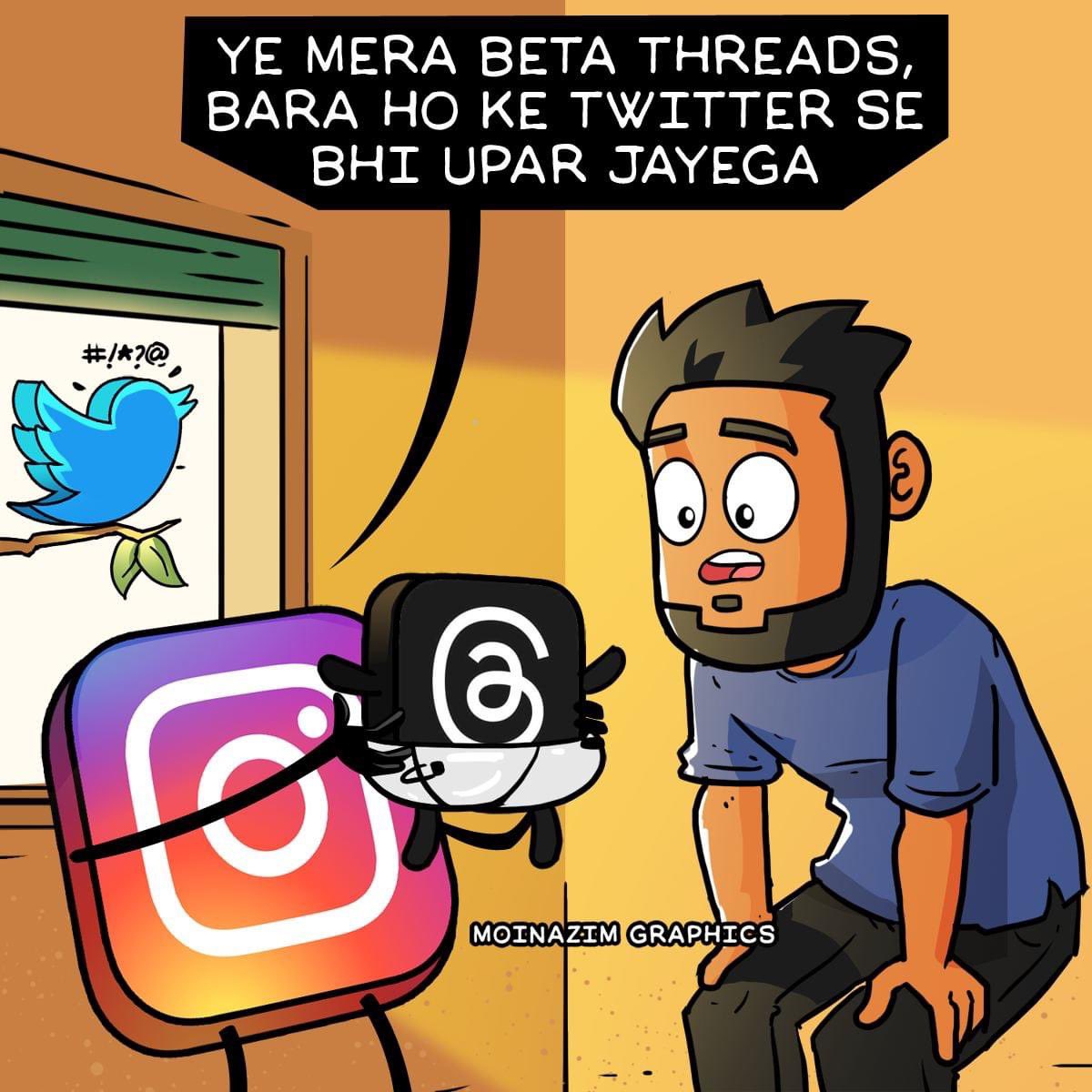 Desiect's tweet photo. New kid on the internet #threads 😂 https://t.co/4mDwnNwtLY