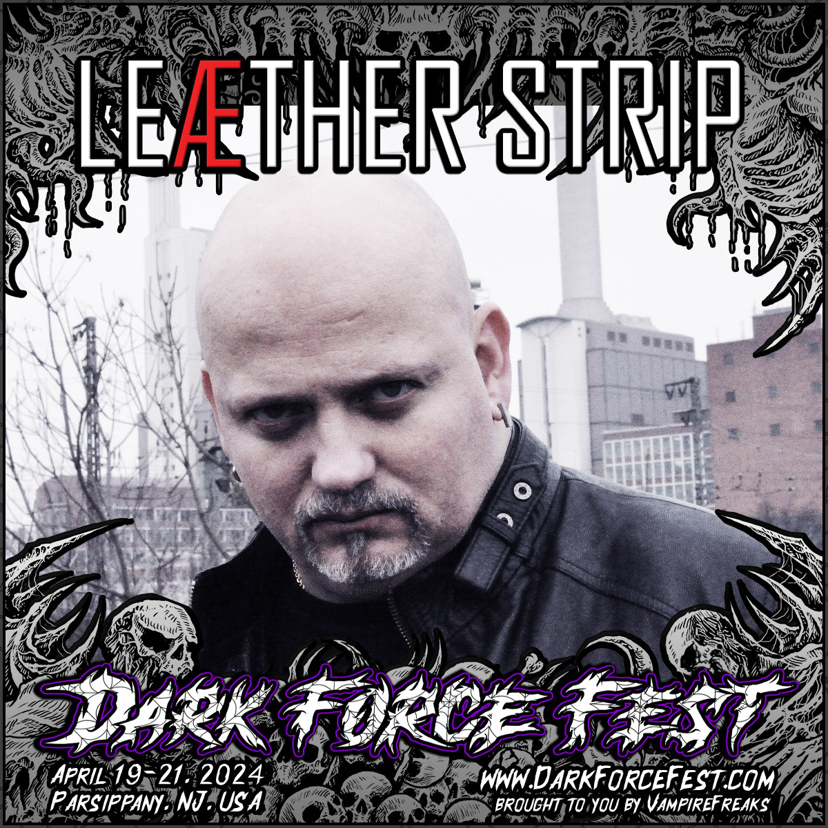 darkforcefest's tweet image. Dark Force Fest 2024 Band Announcement:
LEAETHERSTRIP [Denmark]

LEAETHER STRIP is the project of legendary Danish electronic industrial artist Claus Larsen. 

Leaether Strip is known for their massive industrial energy and powerful stage presence.

#LeaetherStrip #DarkForceFest