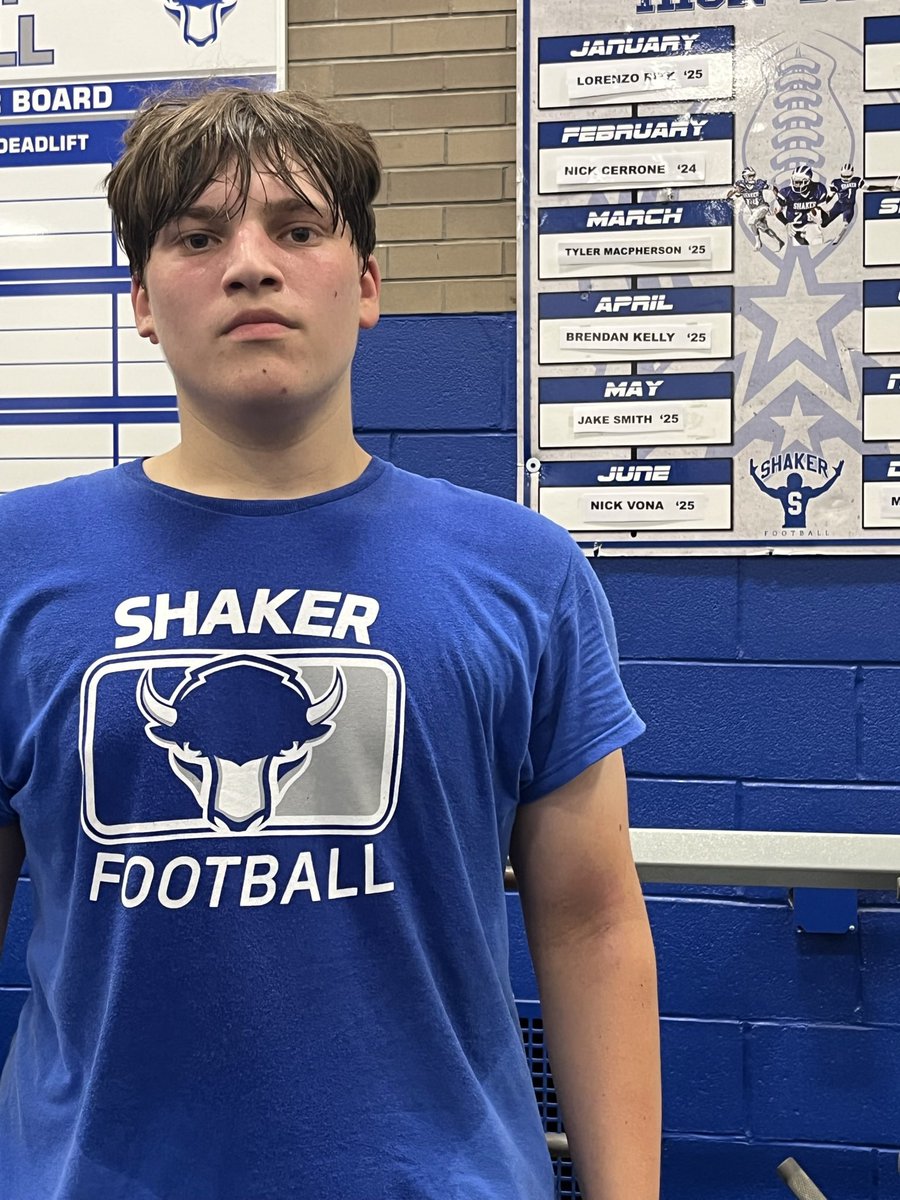 Shaker Football (@shakerfootball) on Twitter photo Our June Iron Bison goes to ‘25 OL Nick Vona. Nick has transformed himself this off-season through consistent effort and his coachability! Great work Nick, keep chasing your goals. <a href="/BuildTwoWin/">ZaQuan Irby</a> Our June Iron Bison goes to ‘25 OL Nick Vona. Nick has transformed himself this off-season through consistent effort and his coachability! Great work Nick, keep chasing your goals. <a href="/BuildTwoWin/">ZaQuan Irby</a>