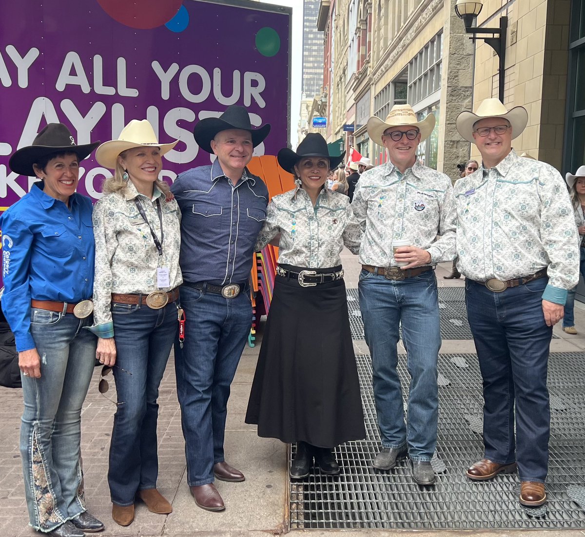 Nothin' stacks up to the first flip. Here's to 100 years of Stampede pancake breakfasts!
 #FirstFlipYYC!🥞