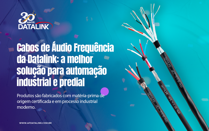 CabosDatalink's tweet photo. Cabos de Áudio Frequência da Datalink: a melhor solução para automação industrial e predial. Confira em https://t.co/35MIvnEYR7
#automaçãoindustrial #automaçãopredial #cabosAF #AFD #AFS #AFE #AFT https://t.co/vVLjt3JP85