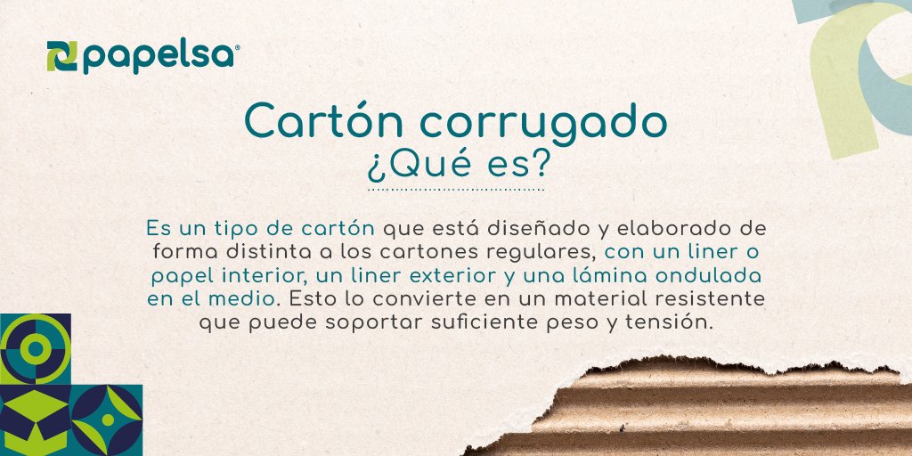PapelsaSA's tweet photo. 📚🔍 Haz clic en el enlace de nuestra publicación para explorar todos los detalles. 👉🌐https://t.co/qkc8O5bnma

#CartónCorrugado #VentajasDeUsarCartónCorrugado #CajasDeCartón #CartónCorrugadoParaEmpaques #TiposDeCartónCorrugado https://t.co/TYqTGzg786
