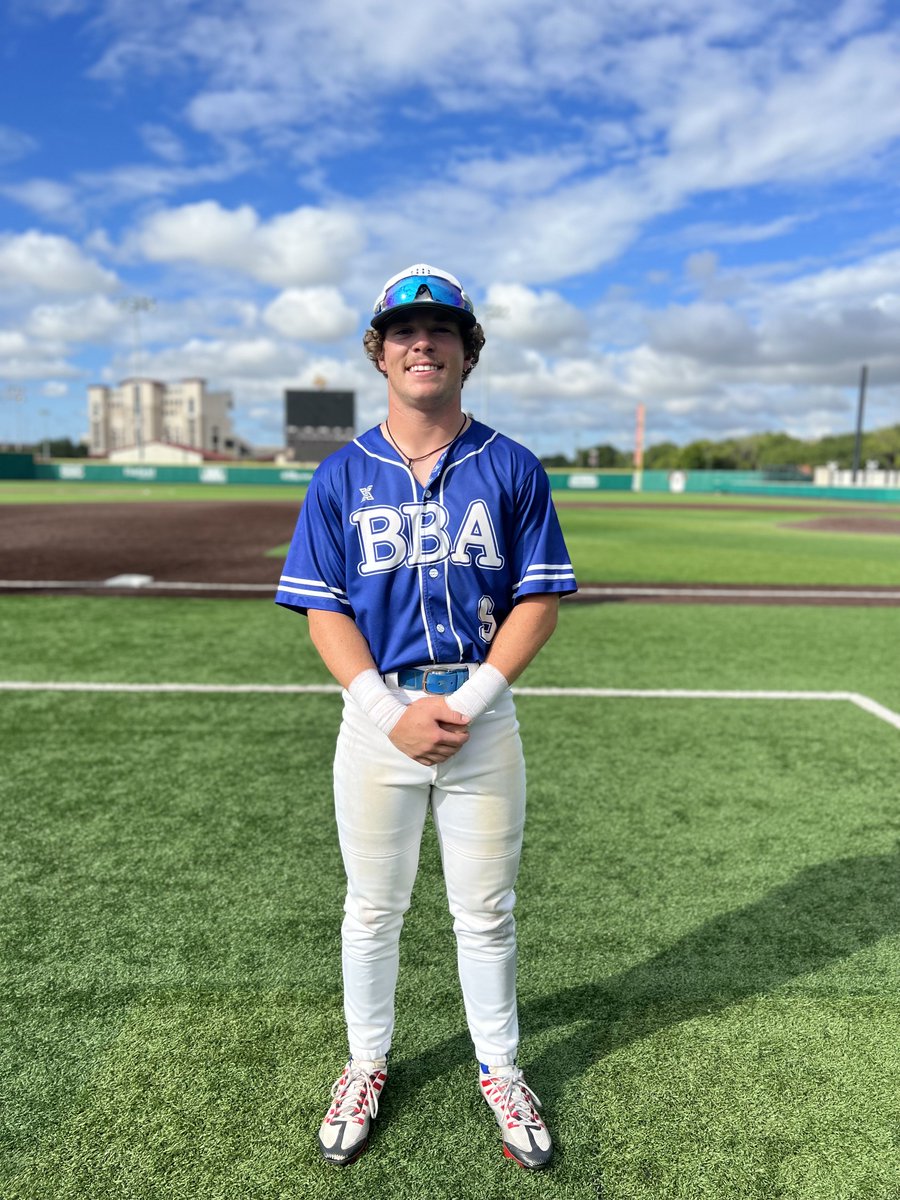 F: <a href="/BBADiamondkings/">BBA Diamondkings</a> 18U 8, Texas Senators 18U 4
PoG: <a href="/Hbarrientes1821/">Hank Barrientes</a> 1-3, 2B, 3 RBI, R
Hitter: <a href="/Nathan_Holder9/">Nathan Holder</a> 2-2, 2B, 2R, BB