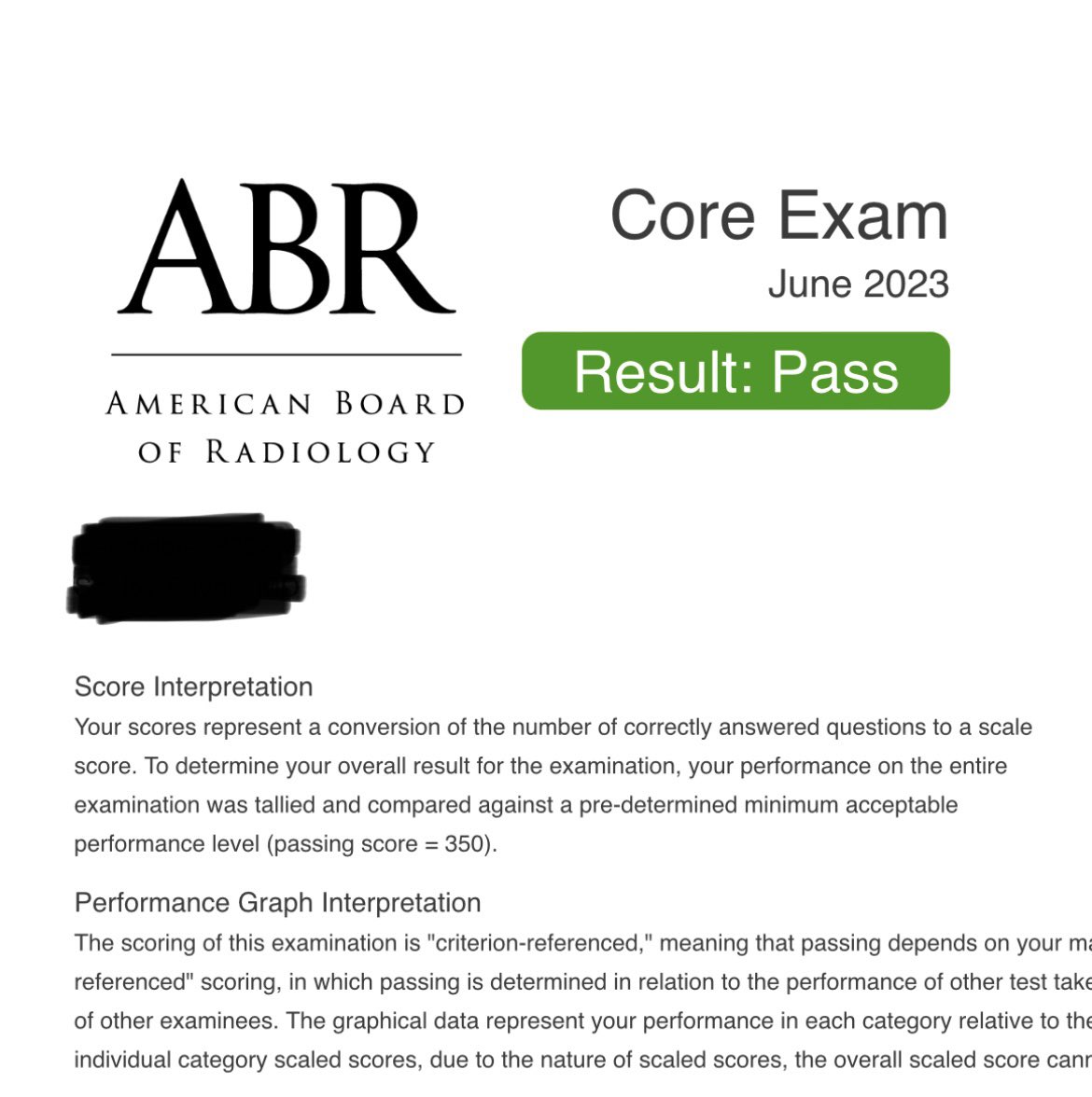 Congrats to our R4 class for passing the ABR Core exam! We are so proud of you and all of your hard work!