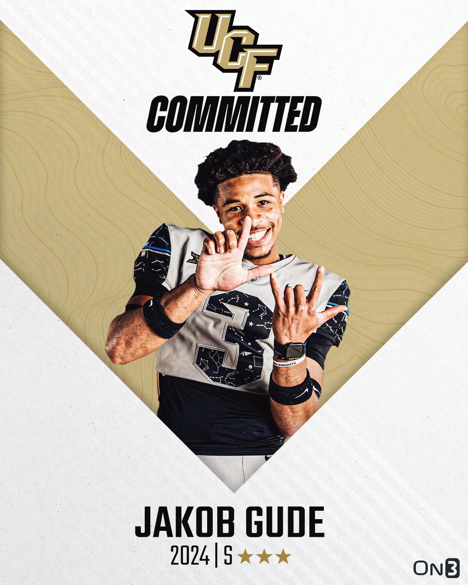 🚨NEW🚨 2024 safety Jakob Gude has committed to UCF⚔️

More from <a href="/JeremyO_Johnson/">Jeremy Johnson</a>: on3.com/college/ucf-kn…