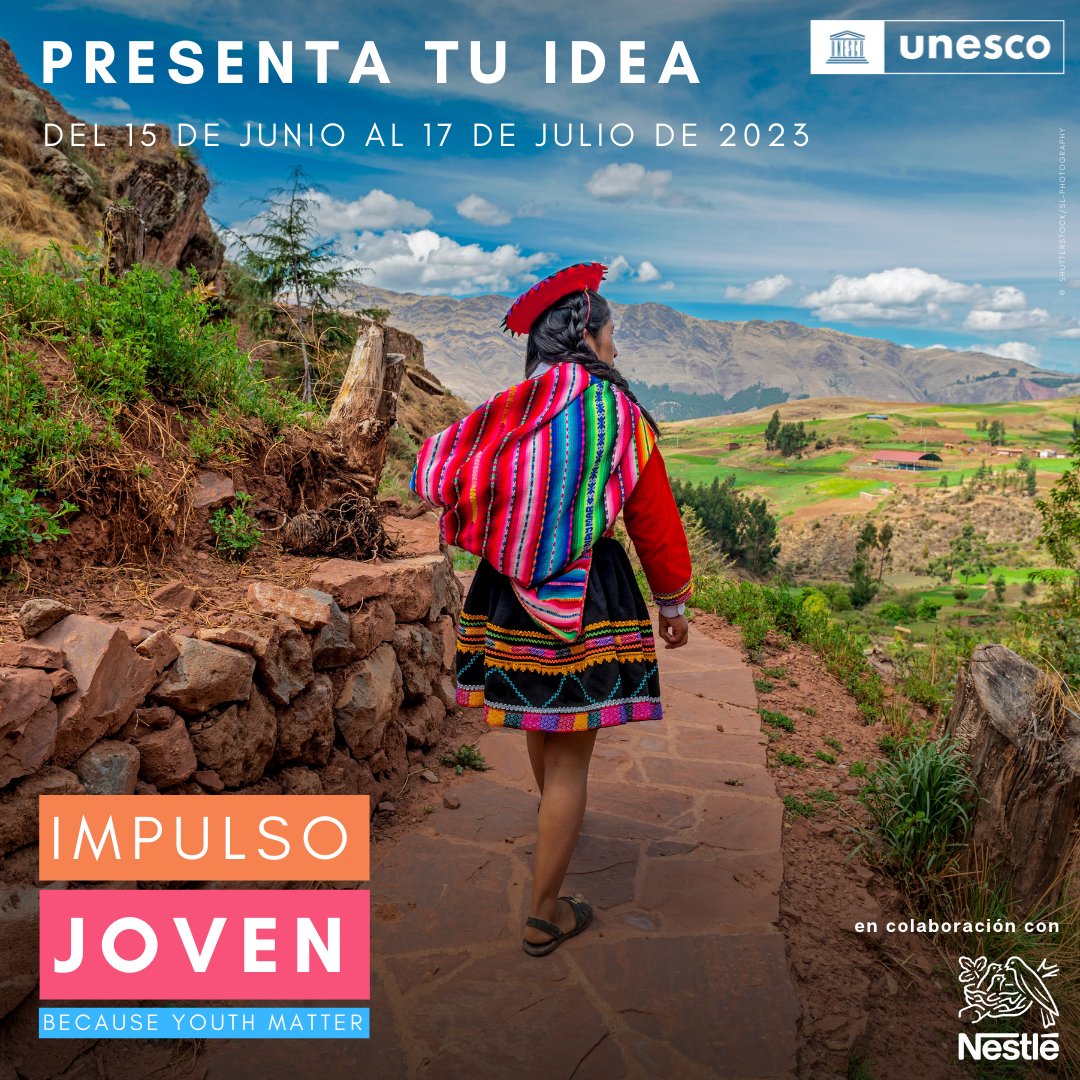 💡 ¿Tienes una idea para mejorar tu comunidad?

🌱 ¡La <a href="/UNESCO_es/">UNESCO en español 🏛️#Educación #Ciencia #Cultura</a> y <a href="/Nestle/">Nestlé</a> quieren apoyarte con becas de hasta 10 000$ para desarrollar tu proyecto a través de la iniciativa #ImpulsoJoven!

🌟 No lo pienses más, comparte tu idea con nosotros: unesco.org/es/youth/matter