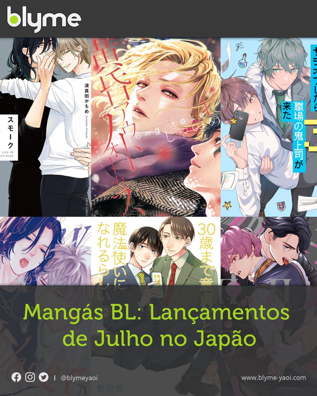 Mangás BL: Lançamentos de Julho no Brasil – Blyme Yaoi