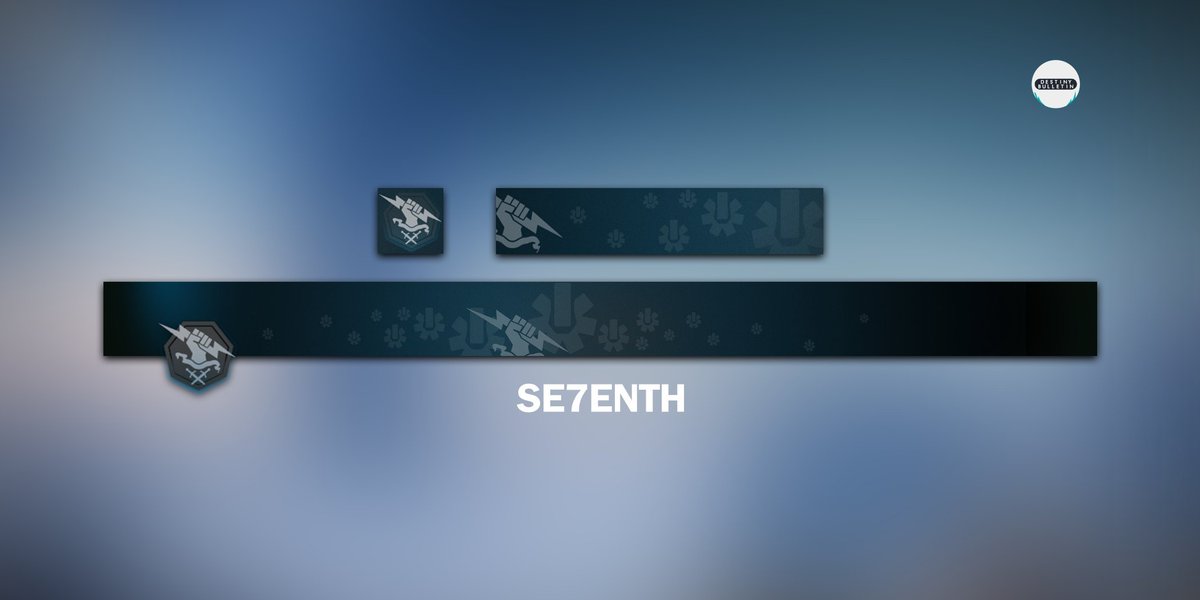 Destiny 2 emblem giveaway! 
Se7enth
To enter:
👍Like
🔁Retweet
😶‍🌫️Follow me
🙏Also you can support good cause and get free emblems from me. Check pinned message.
Winner will be chosen July 9
#giveaway #Destiny2 #emblem