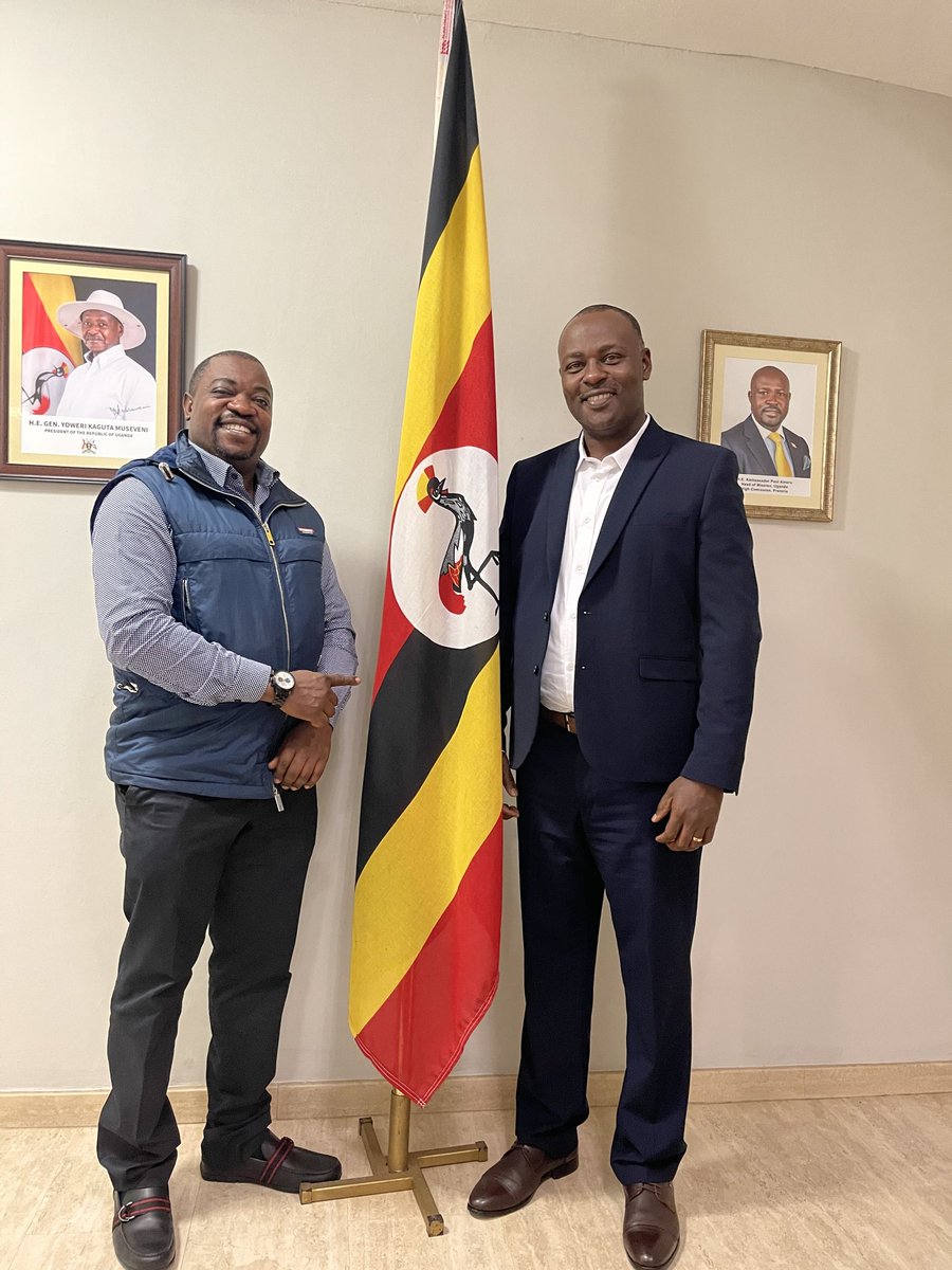A day well concluded with my brother KK. Thanks Your Excellency Amb <a href="/AmoruPaul/">Amb. Paul Amoru</a> for hosting us. Your hospitality is remarkable. God bless you. <a href="/nyamadon/">Don Wanyama</a>