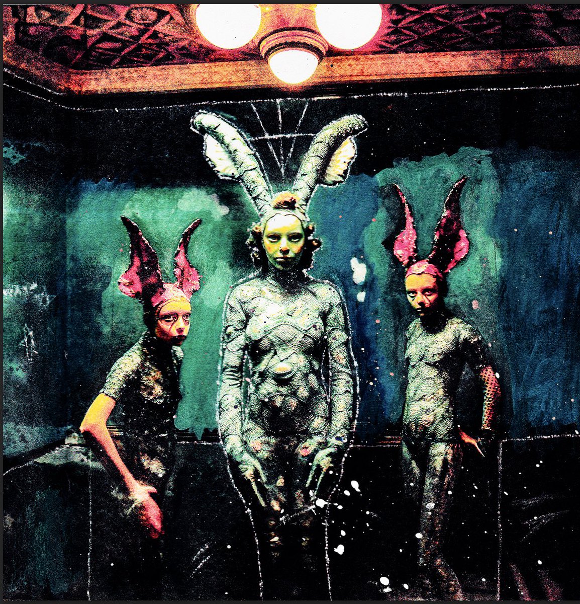 OpenMindCollect's tweet image. Dream_Phase1💭
The first phase of a series based on dreams I’ve had. Prompted with midjourney and merged with me, acrylic, layering, digital manipulation.
Love,
OM🧠
.
.

#photoshop #animation #aiart #ai #midjourney #madewithai #2023 #adobe #mixedmedia #acrylic #photoshop