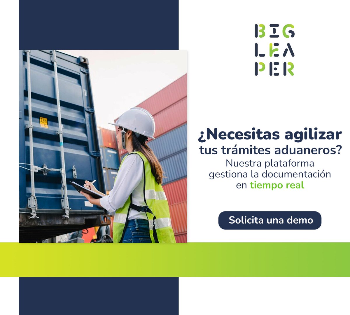 Bigleaper4's tweet photo. ¡Aceleramos los trámites aduaneros! 👷‍♂️💻

Bigleaper, es una plataforma digital que controla y facilita la ejecución de operaciones para agencias aduanales, forwarders y empresas exportadoras e importadoras.

Ingresa y conócenos👉https://t.co/xew7SdbUDV https://t.co/bqieLZIBOT