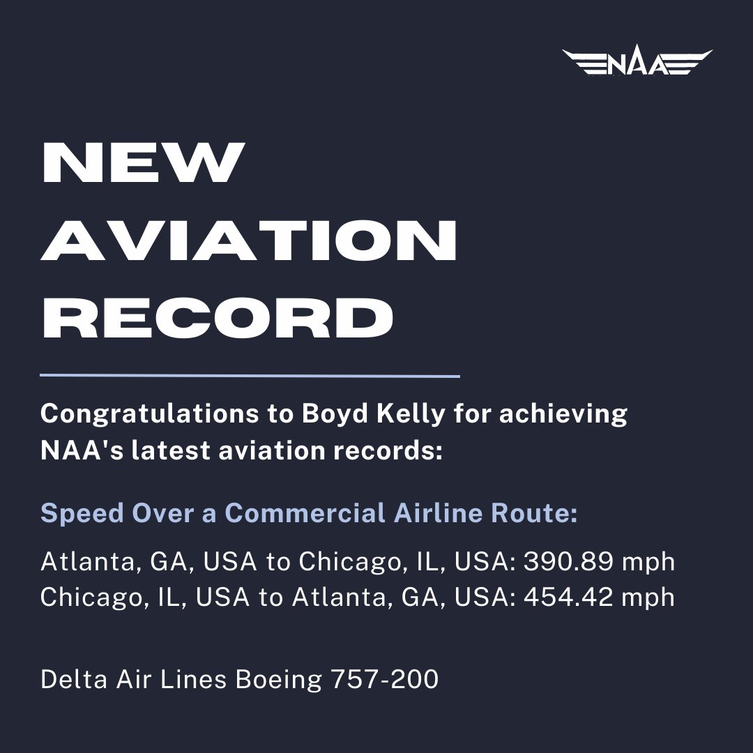 NatlAero's tweet photo. Congratulations to @airboyd for achieving NAA's latest #aviation record, including one of NAA's Top 10 Most Wanted Records!👏✈️

#record #pilotlife #pilot #aviation #setrecords #avgeek https://t.co/CxuaKrF35f