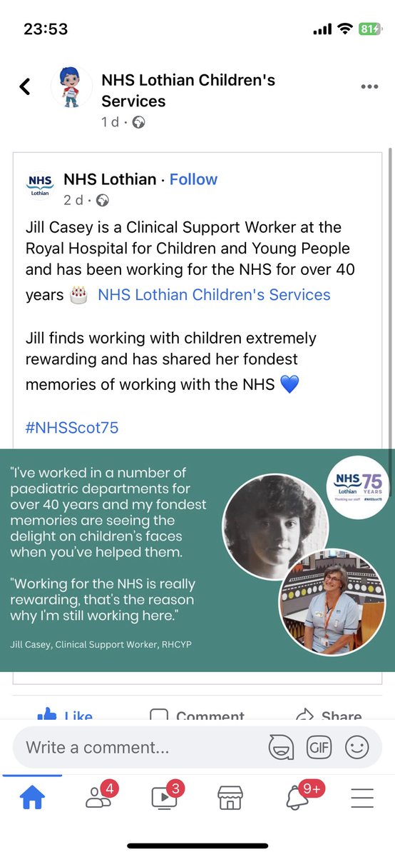 sjpaeds's tweet photo. Wonderful to see the lovely Jill get recognition for 40 years in #NHS75. She brings light, joy, kindness and compassion to all her interactions with families, children and staff. #healthcarehereos #NHS75Women #compassion #childfirstpatientsecond https://t.co/jUEHMwcfo6