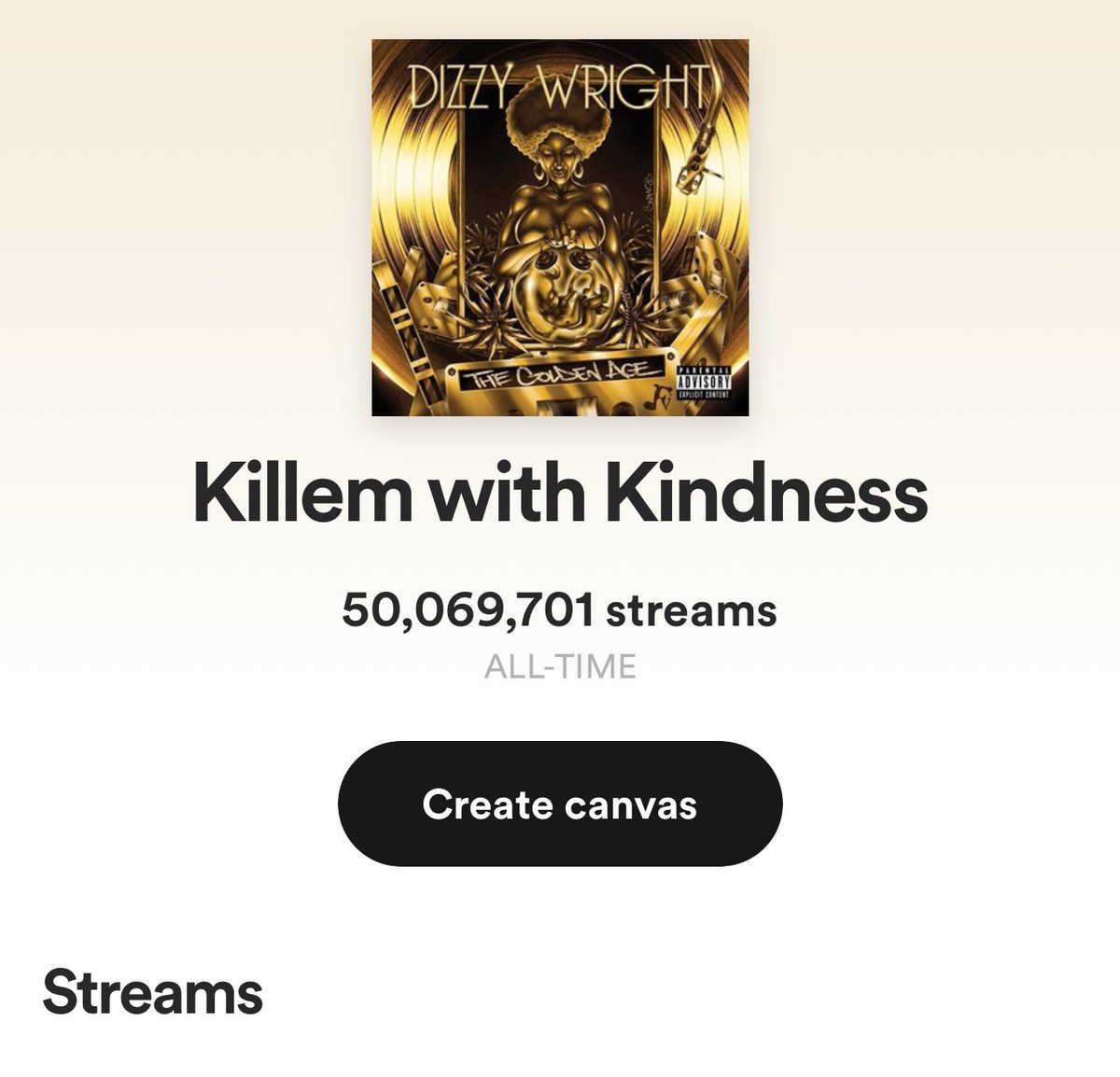 DizzyWright's tweet image. My first time cracking 50 million if you ever listen to this song I appreciate you 🫡 #TheGoldenAge