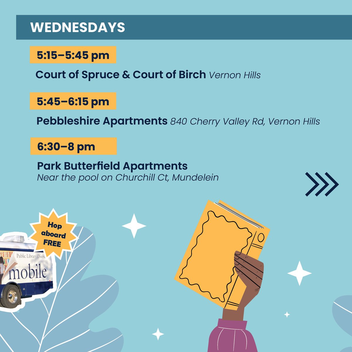 CookLibrary's tweet photo. BEEP BEEP! 2023 Summer Bookmobile Schedule! 🚌📚😎 More information: https://t.co/K7LBKIuyJX
--
¡BIP BIP! ¡Horario de Bookmobile Verano 2023! 🚌📚😎 Más información: https://t.co/K7LBKIuyJX
#bookmobile #beepbeep #cmpld https://t.co/hl7tJk6QFd