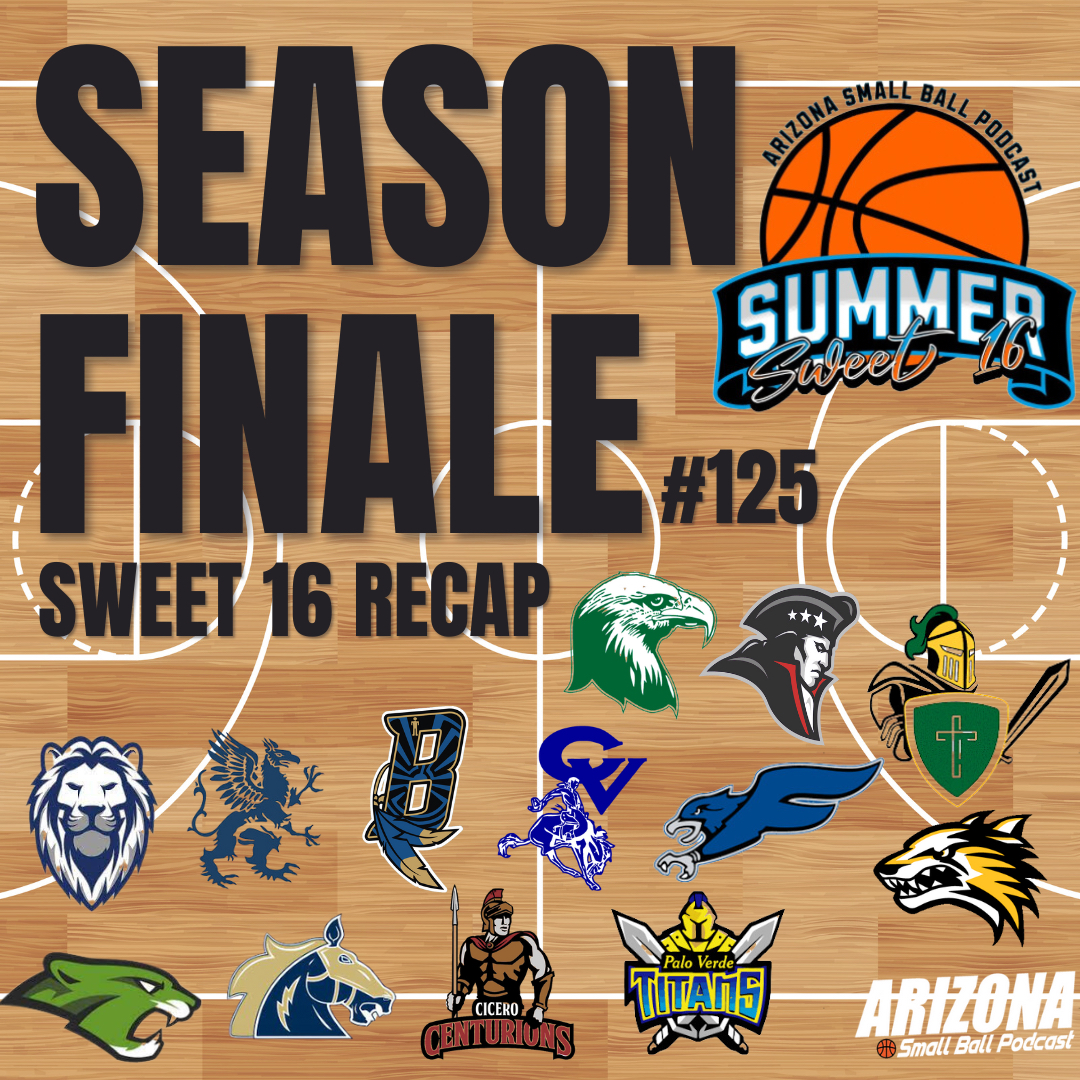 In our season finale we talk about every team at the summer sweet 16! We make some bold predictions and open up some interesting debates. 🤔 Link in bio!! We will be back in the fall but until then, Small Ball out!! #SmallBallArmy #SmallBallOverAll 🏀🌵🎙️