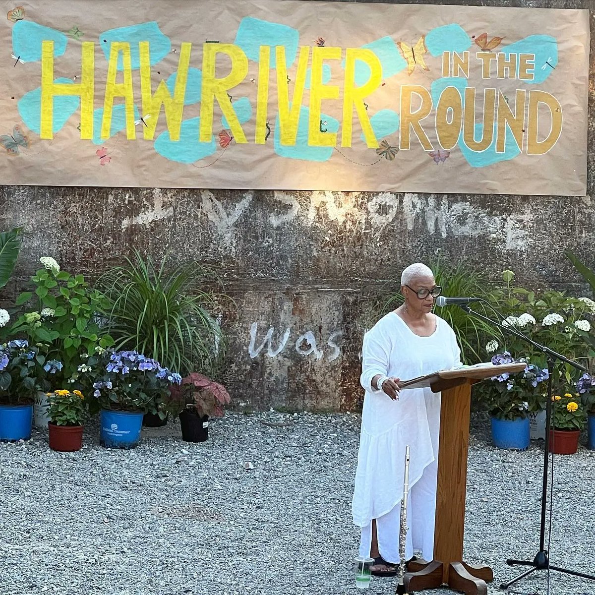 TOMORROW NIGHT (7/7): Join us for the final installment of Haw River in the Round, in partnership with Alamance Arts, featuring amazing poets from around the Triangle: @piedlaureate Dasan Ahanu, Liza Wolff-Francis and Gary Phillips! It's a free event that starts at 6pm!
