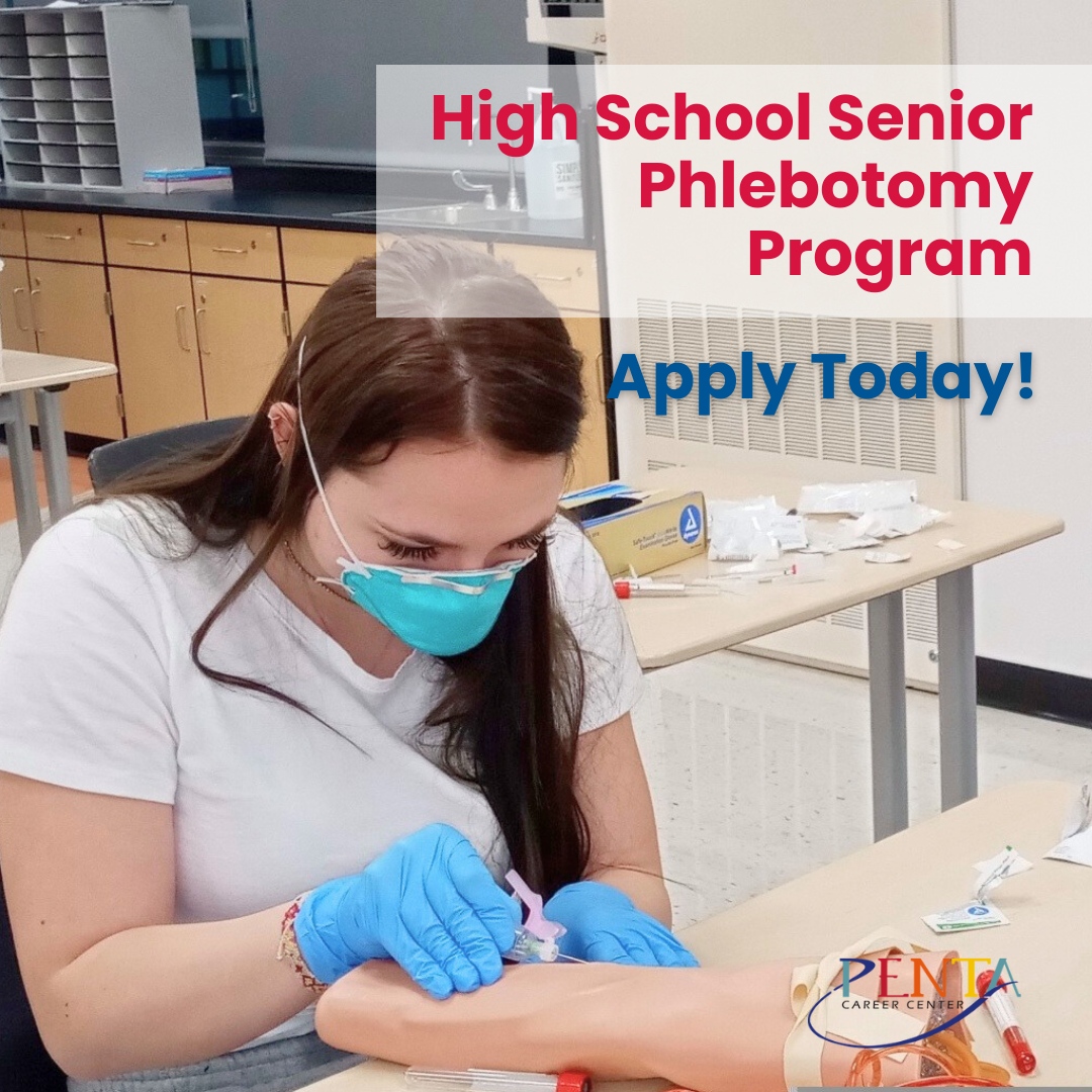 🩸 Don't miss out on our senior-only Phlebotomy program! Apply now for the 2023-2024 school year. Limited spaces are available! Classes held at Springfield Local Schools Admin Building. Learn more and secure your spot: pentacareercenter.org/ExplorePenta.a… #PhlebotomyProgram #SuccessReady