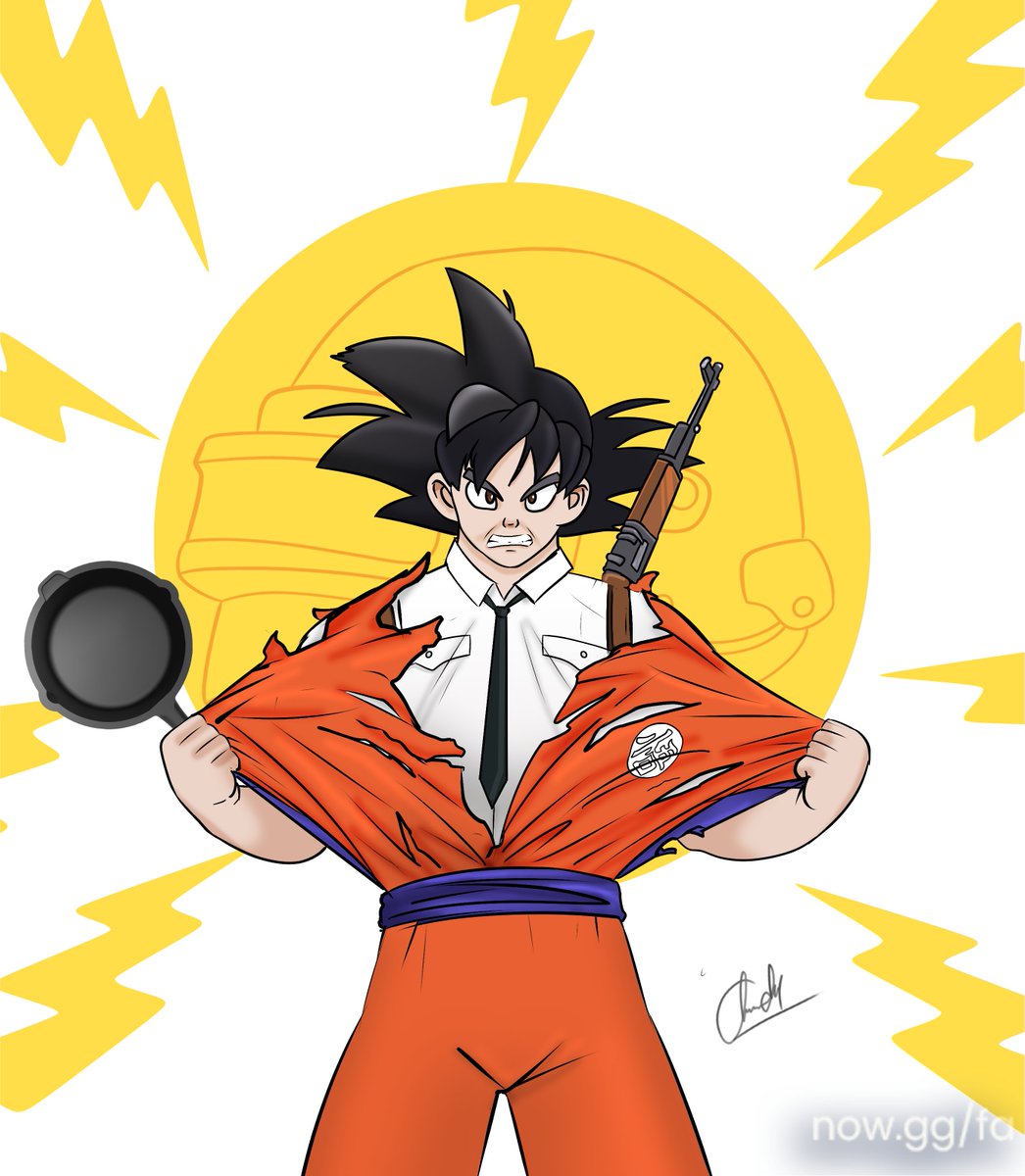 When GOKU comes as a character in <a href="/PUBGMOBILE/">PUBG MOBILE</a>🤩🤩
couldn't stop myself from creating fan art when I heard about this collaboration

#fanart #PUBGMOBILE #PUBGMxDragonBallSuper #DragonBallSuper