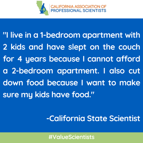 capsscientists's tweet photo. Another quote from a recent @capsscientists member survey shows why we demand #PayEquity for protecting California's environment, food supply, and public health! Learn more about our goals at https://t.co/D2IEzmhvvy #CAStateScientists #EqualPayCA #ValueScientists https://t.co/ZpEB5Hep8T