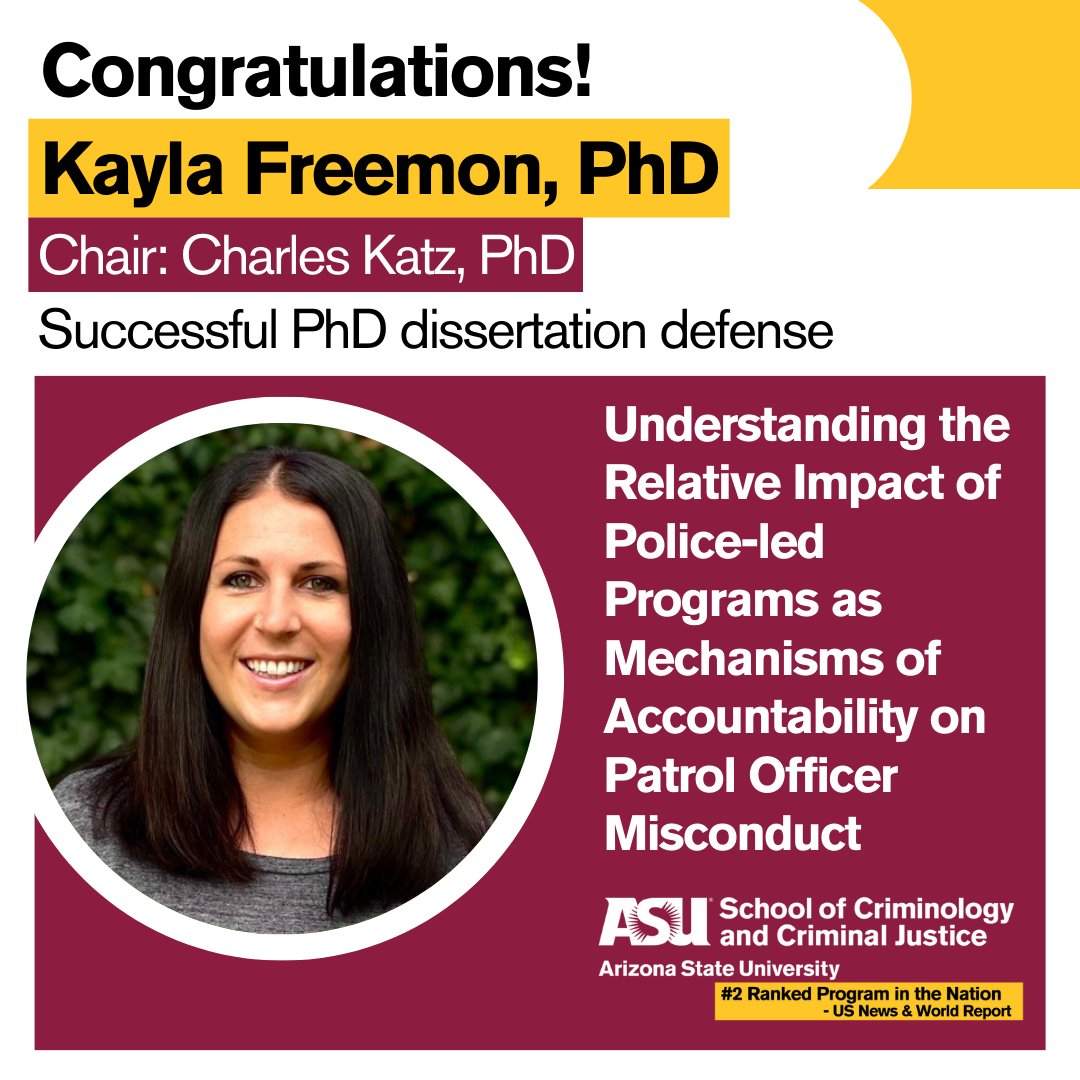 ASU Criminal Justice tweet media
