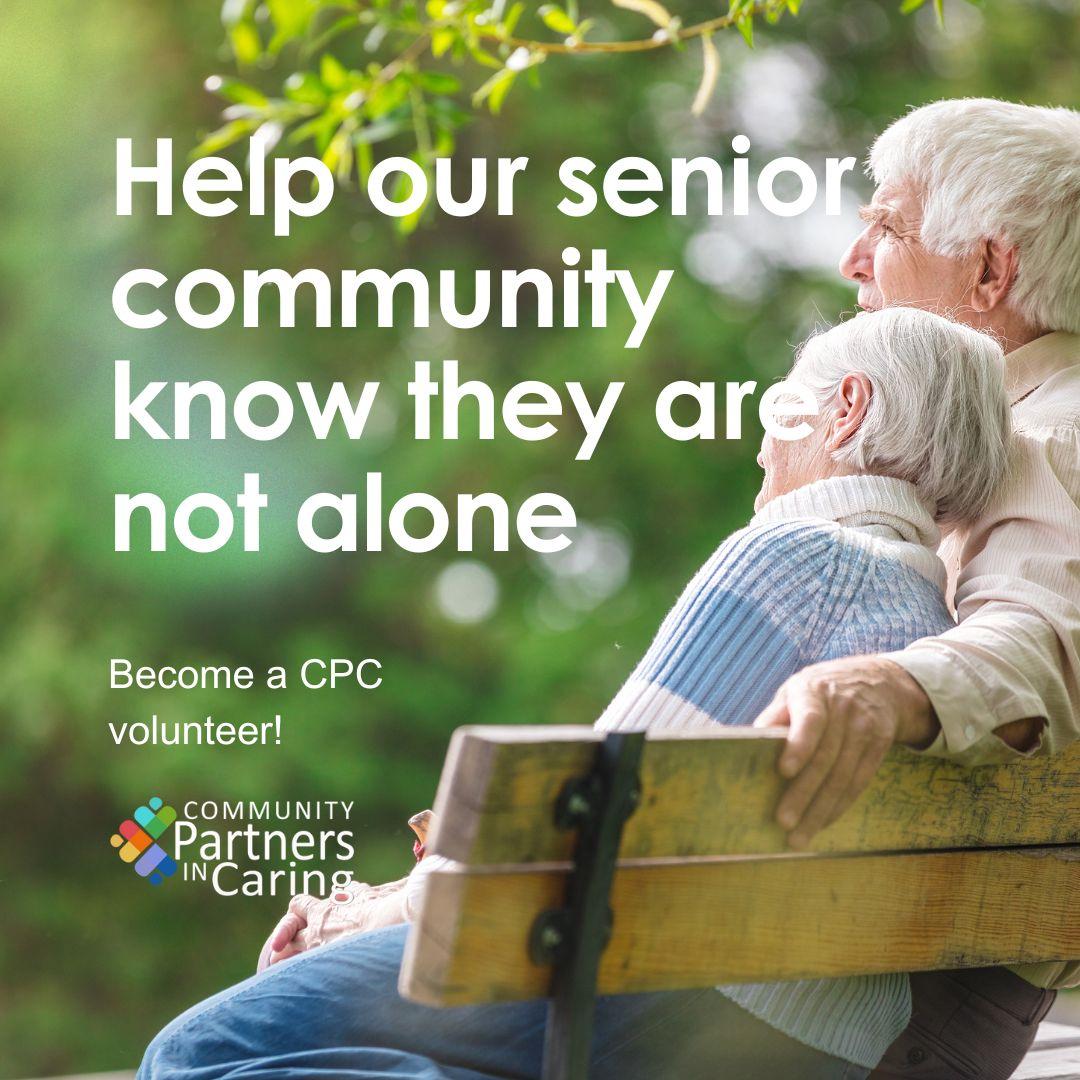 CPCaring's tweet image. Let's come together to show our senior community that they are not alone! Help an isolated senior access groceries, doctor's appointments, and break social isolation. Sign up at partnersincaring.org or call (805) 925-8000

#volunteer #partnersincaring