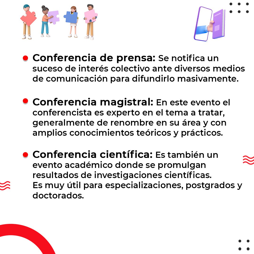Ingecom_CA's tweet image. En estos eventos se presentan oradores expertos en el tema a tratar. Existen diferentes tipos de conferencias que se adecúan a distintas necesidades (que puedes ver en las imágenes) ¿Cuál se adapta a tu empresa? 
#ingecom #ingeniomania #eventosacademicos #conferencia