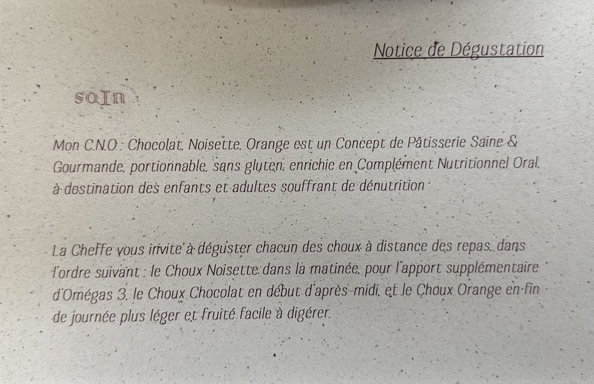 Une belle rencontre aujourd'hui avec la Cheffe Pâtissière #SandrineBaumannHautin 😊 

Une dégustation dingue d'un choux noisette enrichi en CNO 😳 et évidemment pleins de projets à venir ensemble pour prévenir la #dénutrition des personnes âgées avec le plaisir des saveurs 😋