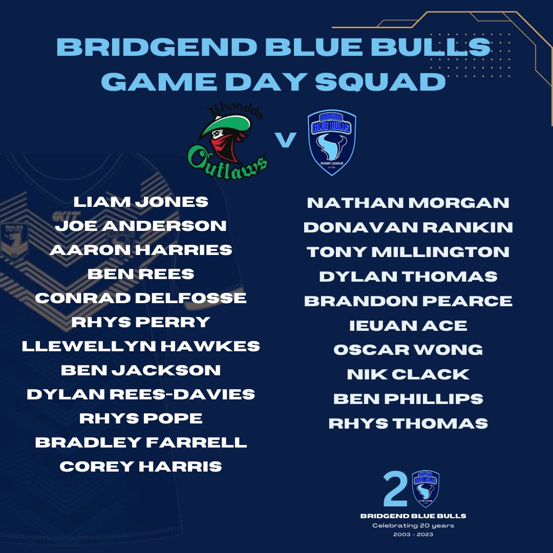 After a week off and what felt like forever, we are back in action this Saturday against our historic rivals on the pitch and long time friends off it <a href="/Rhonddaoutlaws/">Rhondda Outlaws RL</a> 

Always a good game, so come up and #backthebulls on our last away game of the season
