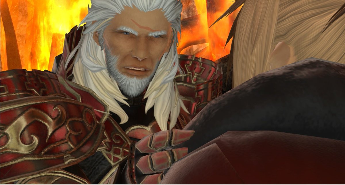 AncalagxnMalqir's tweet photo. #FFXIV #GPOSERS #Bozja #Ffxivbasch #Sartauvoir #SartauBasch #Ktisisposes #Anamnesis
"I'll ask again Basch, why are you worried about me now?!"
"How can I not be worried?! The man I love is putting his very life in danger every time he transforms!"
"....! You...love me?" https://t.co/L8mKQE87XN