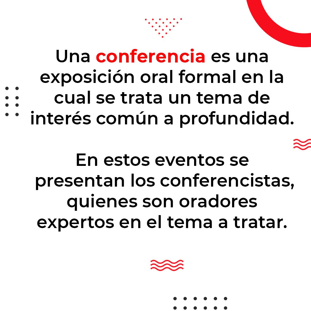 Ingecom_CA's tweet image. En estos eventos se presentan oradores expertos en el tema a tratar. Existen diferentes tipos de conferencias que se adecúan a distintas necesidades (que puedes ver en las imágenes) ¿Cuál se adapta a tu empresa? 
#ingecom #ingeniomania #eventosacademicos #conferencia