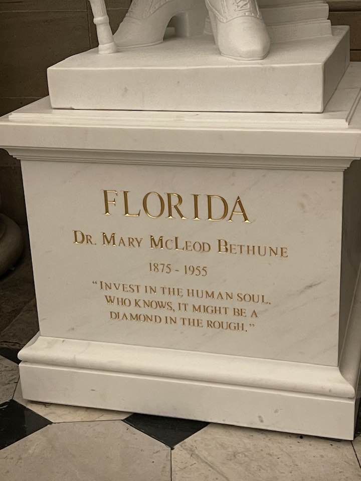 Tomorrow, July 10, Great Floridian, Mary McLeod Bethune will spend her birthday representing Florida as the first Black American in National Statuary Hall in the <a href="/uscapitol/">Architect of the Capitol (AOC)</a>. <a href="/FLMemory/">Florida Memory</a> has a historical short film created for her honor in 1976. Watch here: floridamemory.com/items/show/232…