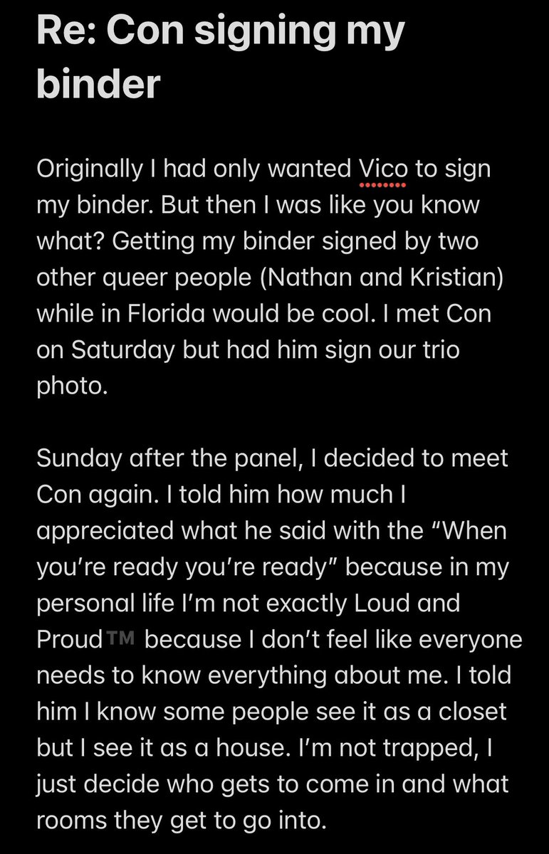 mychemparapark's tweet photo. how / why Con ended up signing my binder at SuperCon #ofmd #SuperConAsACrew https://t.co/SJJYEjjrDR