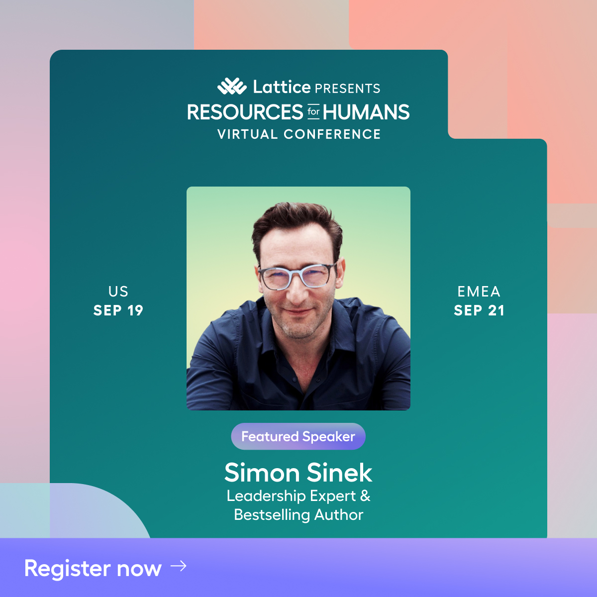LatticeHQ's tweet photo. It’s official: You absolutely cannot miss #RfHVirtual this year because renowned leadership expert and bestselling author @simonsinek is joining us!
Save your seat today for this free conference featuring Simon and 50+ HR leaders: https://t.co/Ndy4TyWTrI https://t.co/ZbPDALON5F
