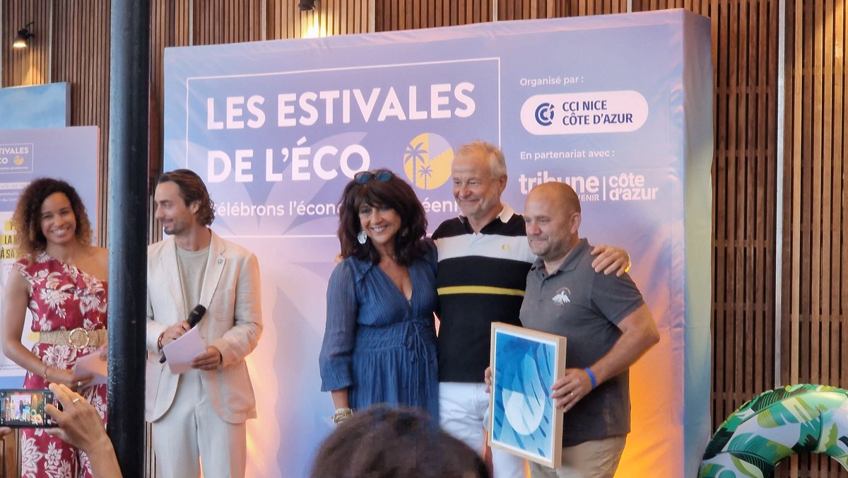 LLondeix's tweet photo. Belle initiative de la @CCIcotedazur &amp; de @Tribuca que ces Estivales de l'Eco, l'occasion de mettre en valeur 5 entreprises de la #CôtedAzur (#BrasserieduComté #Fragonard #ThalesDNS  #Komilfo #Transcan ) et aussi d'echanger entre tous les acteurs économiques du département ! https://t.co/MINSMYUyNM